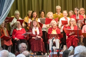 Group of women, singing